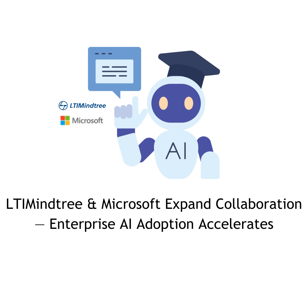 Featured image for LTIMindtree & Microsoft Expand Collaboration — Enterprise AI Adoption Accelerates